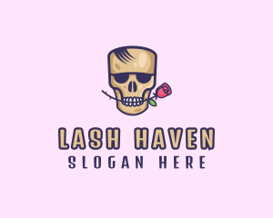 Skull Rose Avatar logo design