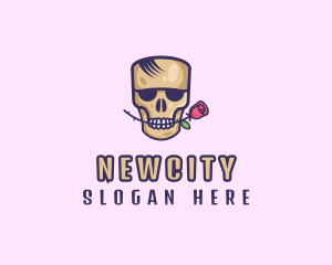 Skull Rose Avatar logo design