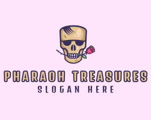 Skull Rose Avatar logo design