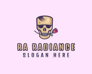 Skull Rose Avatar logo design