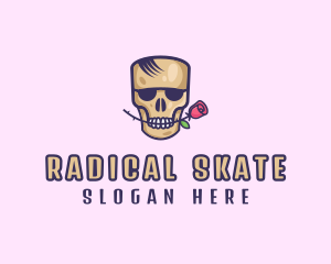 Skull Rose Avatar logo design