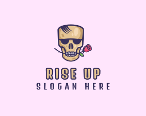 Skull Rose Avatar logo design