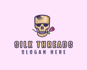 Skull Rose Avatar logo design