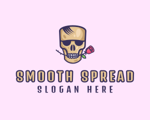 Skull Rose Avatar logo design