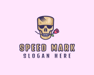 Skull Rose Avatar logo design