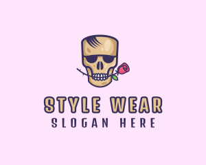 Skull Rose Avatar logo design