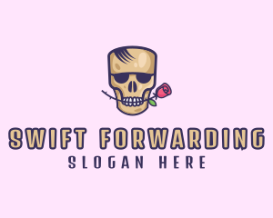 Skull Rose Avatar logo design