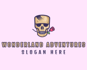 Skull Rose Avatar logo design