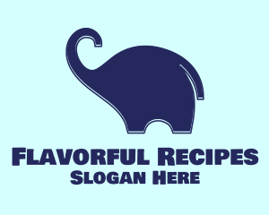 Daycare - Blue Baby Elephant logo design
