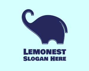 Kids - Blue Baby Elephant logo design