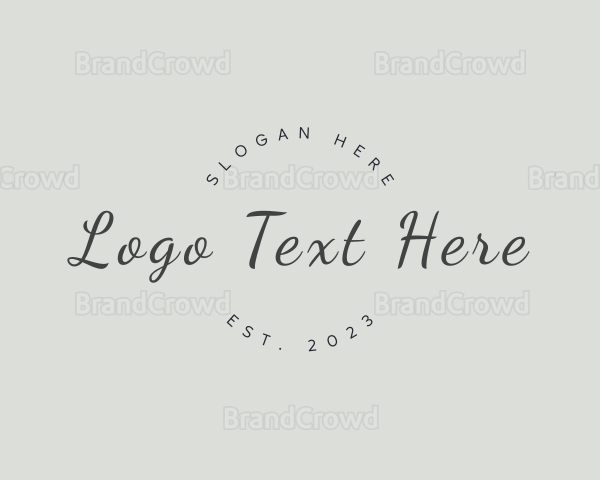 Elegant Script Fashion Logo