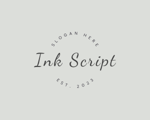Script - Elegant Script Fashion logo design