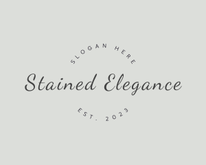 Elegant Script Fashion logo design