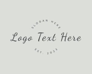 Wordmark - Elegant Script Fashion logo design