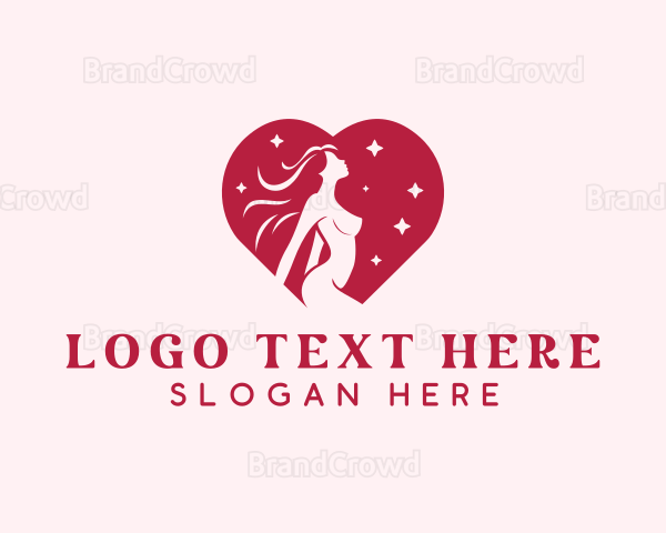 Erotic Stripper Woman Logo