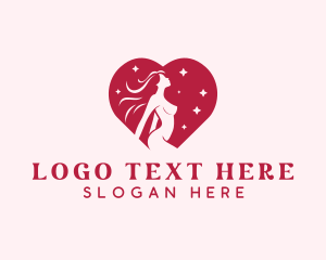 Seduction - Erotic Stripper Woman logo design