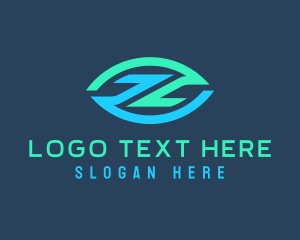 Letter Z - Cyber Security Eye logo design