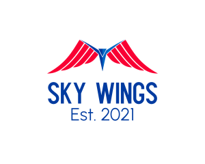 Bird Wings Airline  logo design