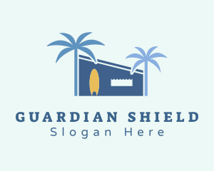 Resort - Blue Beach House logo design