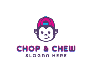 Cute - Cute Monkey Cap logo design