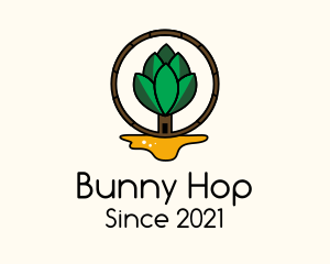 Organic  Beer Hop logo design