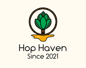 Hops - Organic  Beer Hop logo design