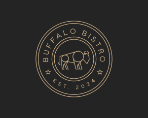 Buffalo Bison Cattle Farm logo design