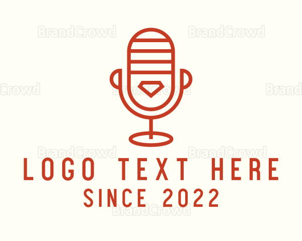 Microphone Orange Podcast Logo