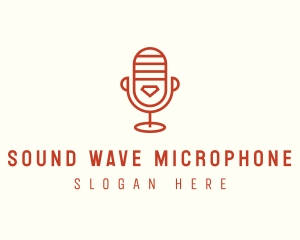 Microphone - Microphone Audio Podcast logo design