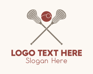 Lacrosse Sports Team  Logo