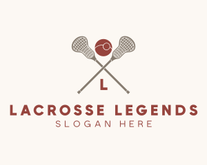 Lacrosse Lettermark Emblem  logo design