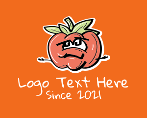 Food - Tomato Food Cartoon logo design