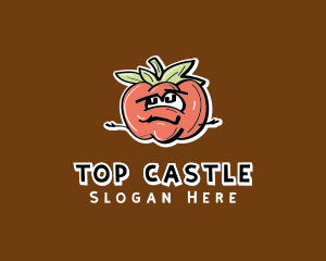 Tomato Food Cartoon Logo