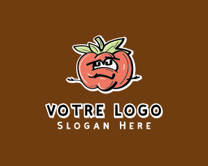 Tomato Food Cartoon Logo