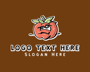 Tomato Food Cartoon Logo