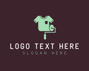 Printing - T-shirt Printing Paint Roller logo design