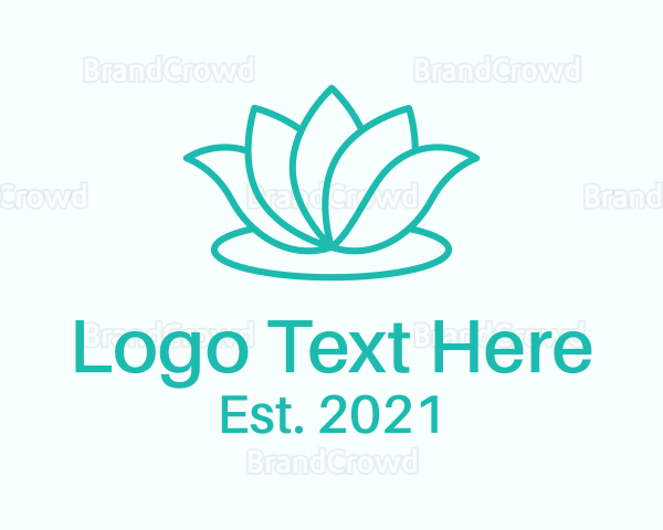 Natural Lotus Flower Logo