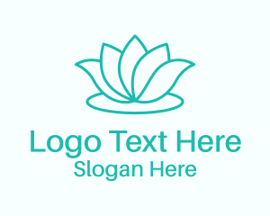 Natural Lotus Flower Logo