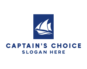 Captain - Sailboat Sailing Boat logo design