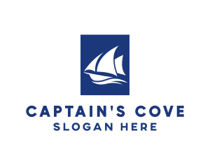 Captain - Sailboat Sailing Boat logo design