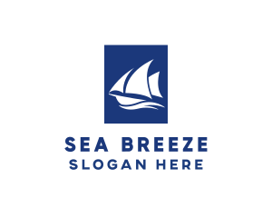 Sailboat Sailing Boat logo design