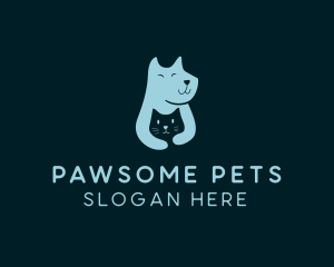 Cat Dog Pet logo design