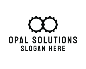 Industrial Gear Binoculars logo design