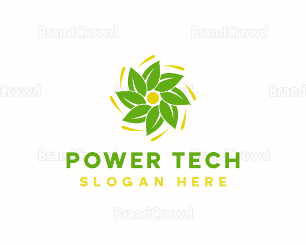 Solar Leaf Fan Logo