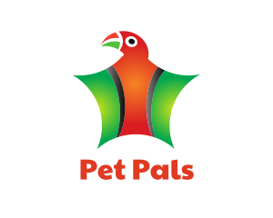 Colorful Parrot Star logo design