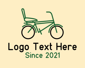 Bike Race - City Bike Outline logo design