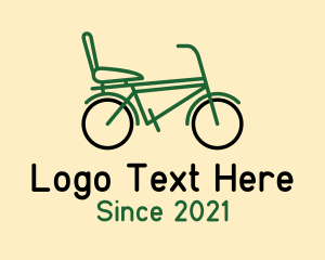 Bike Repair - City Bike Outline logo design