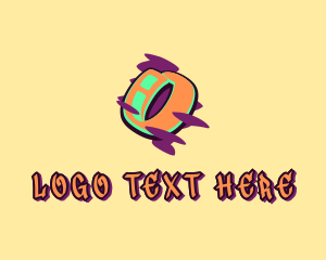 Teen - Graffiti Art Letter O logo design