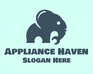 Appliances - Gray Elephant Wrench logo design