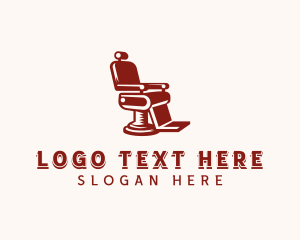 Barber Chair Hairstyling Logo